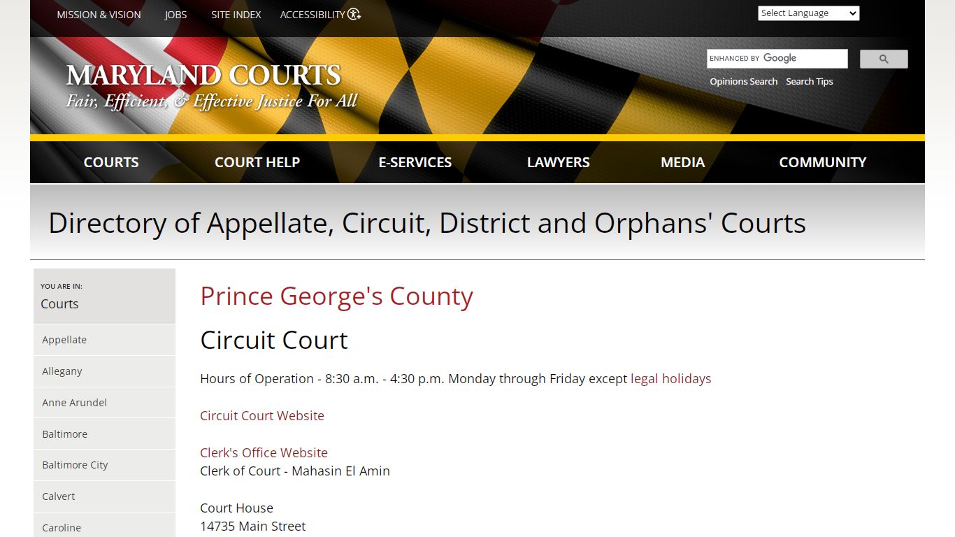 Prince George's County | Maryland Courts